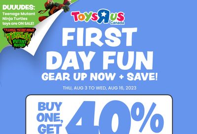 Toys R Us Flyer August 3 to 16