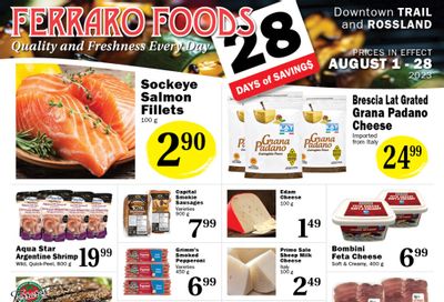 Ferraro Foods Monthly Flyer August 1 to 28
