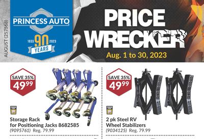 Princess Auto Price Wrecker Flyer August 1 to 30