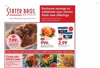 Stater Bros. (CA) Weekly Ad Flyer Specials July 26 to August 1, 2023