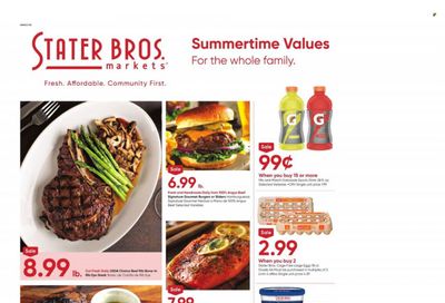 Stater Bros. (CA) Weekly Ad Flyer Specials August 2 to August 8, 2023