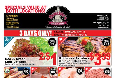 Dutchies Fresh Market Flyer May 11 to 13