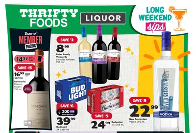 Thrifty Foods Liquor Flyer August 3 to 9
