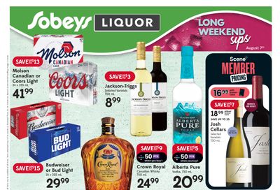 Sobeys (SK) Liquor Flyer August 3 to 9