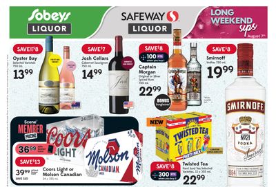 Sobeys/Safeway (AB) Liquor Flyer August 3 to 9