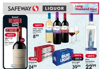 Safeway (BC) Liquor Flyer August 3 to 9
