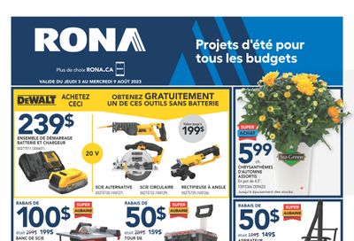 Rona (QC) Flyer August 3 to 9