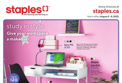 Staples Flyer August 2 to 8