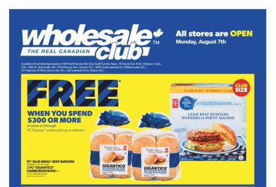 Real Canadian Wholesale Club Flyer August 3 to 9