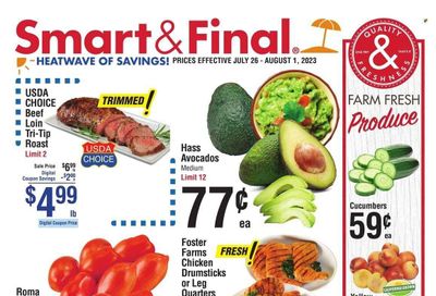 Smart & Final (CA) Weekly Ad Flyer Specials July 26 to August 1, 2023