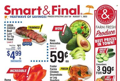 Smart & Final (CA) Weekly Ad Flyer Specials July 26 to August 1, 2023