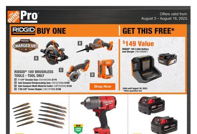 Home Depot Pro Flyer August 3 to 16