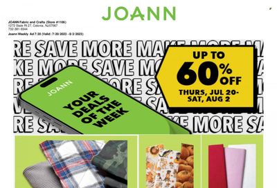 JOANN Weekly Ad Flyer Specials July 20 to August 2, 2023