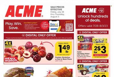 ACME (DE, NJ, NY, PA) Weekly Ad Flyer Specials July 28 to August 3, 2023