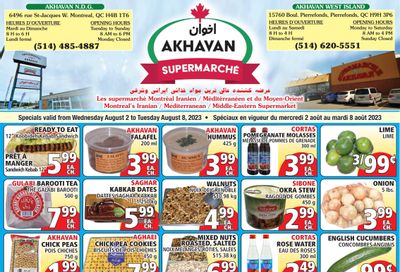 Akhavan Supermarche Flyer August 2 to 8