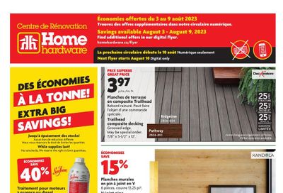 Home Hardware Building Centre (QC) Flyer August 3 to 9