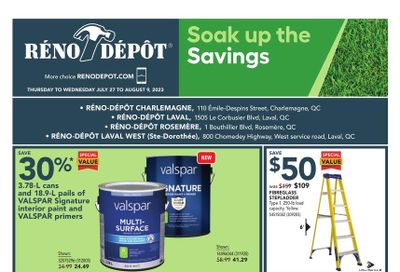 Reno Depot Flyer August 3 to 9