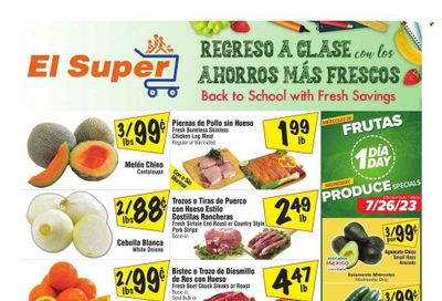 El Super (CA) Weekly Ad Flyer Specials July 26 to August 1, 2023