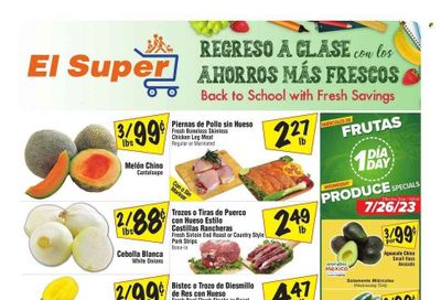El Super (CA) Weekly Ad Flyer Specials July 26 to August 1, 2023