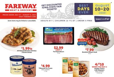 Fareway (IA) Weekly Ad Flyer Specials July 31 to August 5, 2023