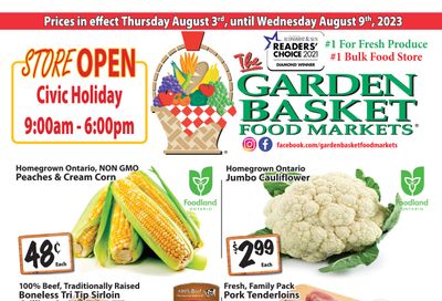 The Garden Basket Flyer August 3 to 9