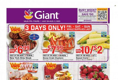 Giant Food (DE, MD, VA) Weekly Ad Flyer Specials July 28 to August 3, 2023