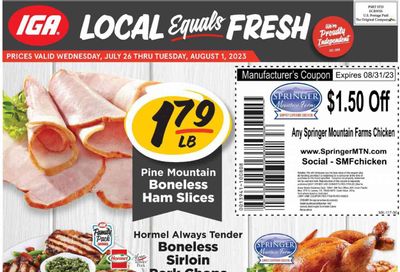 IGA (OH) Weekly Ad Flyer Specials July 26 to August 1, 2023