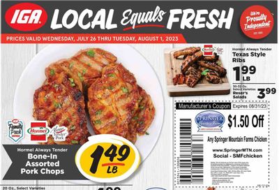 IGA (TN) Weekly Ad Flyer Specials July 26 to August 1, 2023