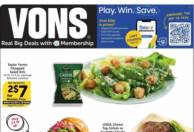 Vons (CA) Weekly Ad Flyer Specials July 26 to August 1, 2023