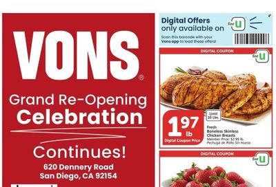 Vons (CA) Weekly Ad Flyer Specials July 26 to August 1, 2023