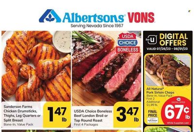 Vons (NV) Weekly Ad Flyer Specials July 26 to August 1, 2023