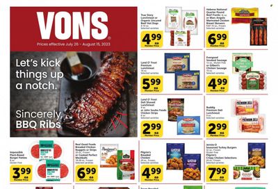 Vons (CA) Weekly Ad Flyer Specials July 26 to August 15, 2023
