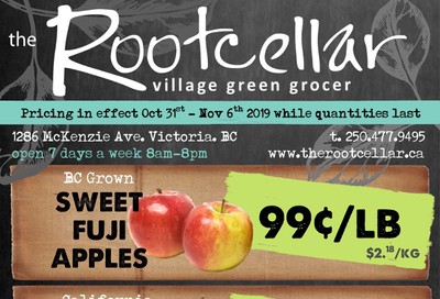 The Root Cellar Flyer October 31 to November 6