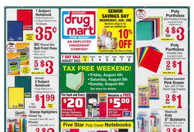 Discount Drug Mart (OH) Weekly Ad Flyer Specials August 2 to August 8, 2023