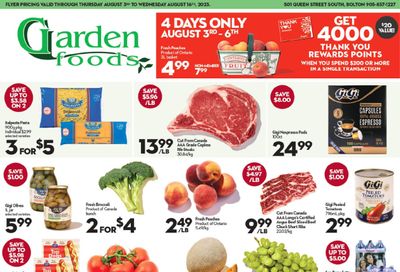Garden Foods Flyer August 3 to 16