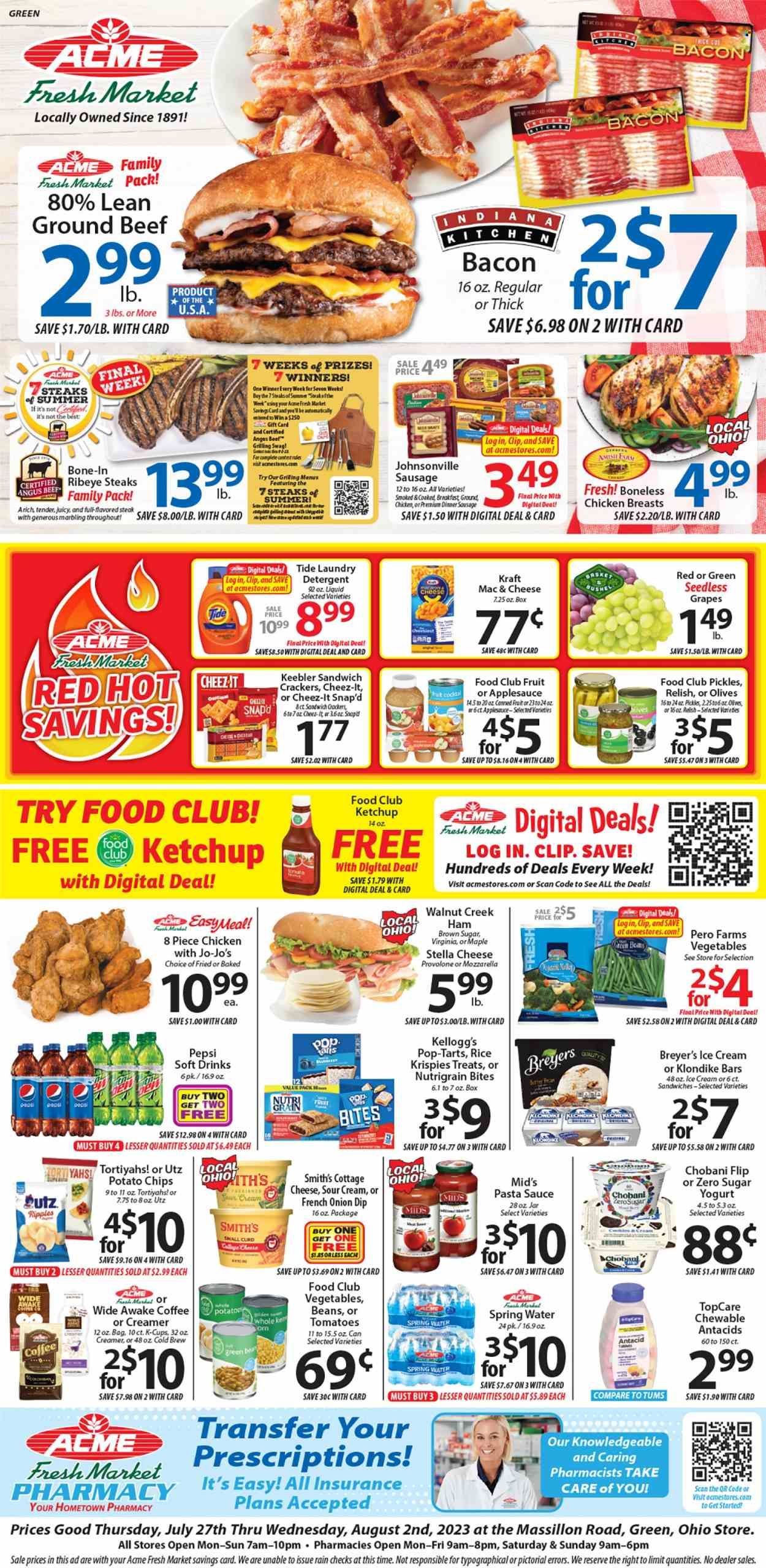 ACME Fresh Market (OH) Weekly Ad Flyer Specials July 27 to August 2, 2023