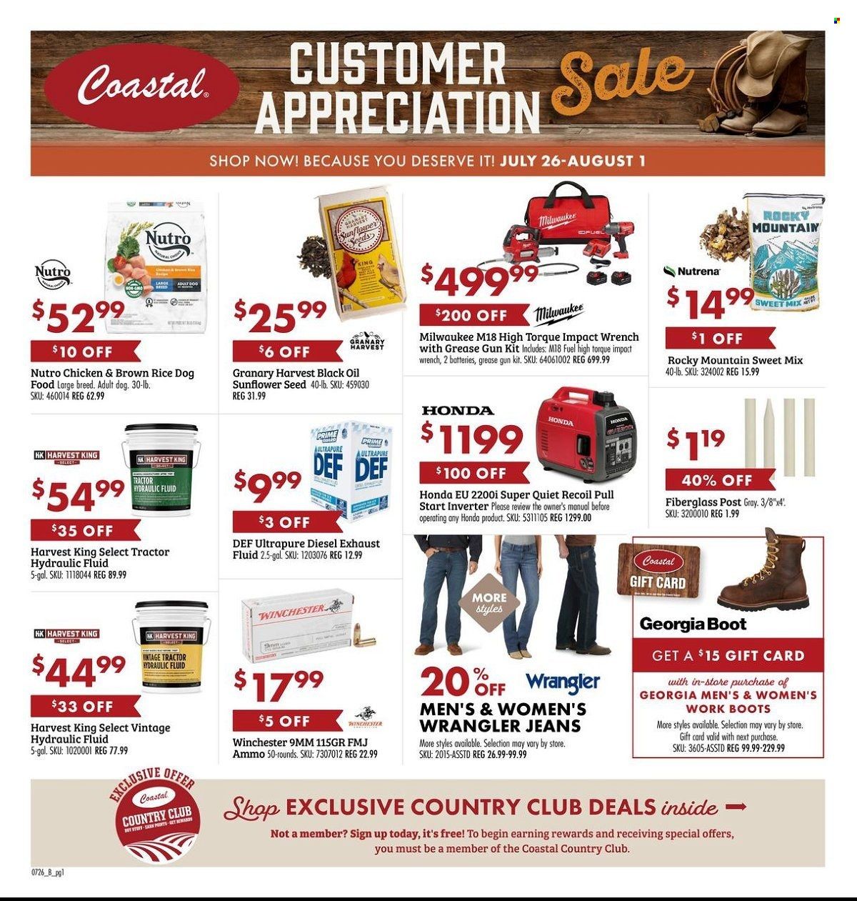 Coastal Farm & Ranch Weekly Ad Flyer Specials July 26 to August 1, 2023