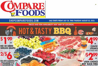 Compare Foods (CT, MD, NC, NJ, NY, RI) Weekly Ad Flyer Specials July 28 to August 3, 2023