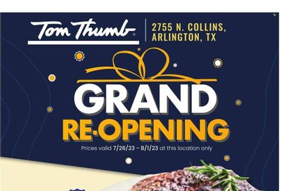 Tom Thumb (TX) Weekly Ad Flyer Specials July 26 to August 1, 2023