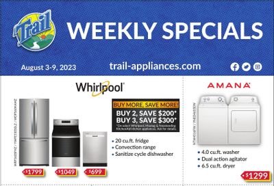 Trail Appliances (AB & SK) Flyer August 3 to 9