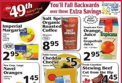 The 49th Parallel Grocery Flyer October 31 to November 6