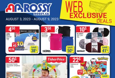 Rossy Web Exclusive Deals Flyer August 3 to 9
