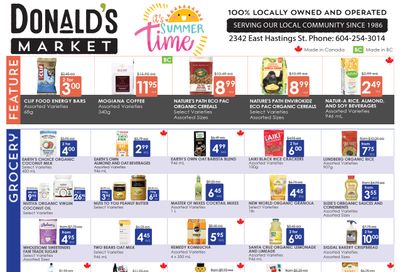 Donald's Market Flyer August 3 to 16