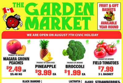 The Garden Market Flyer August 4 to 10