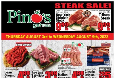 Pino's Flyer August 3 to 9