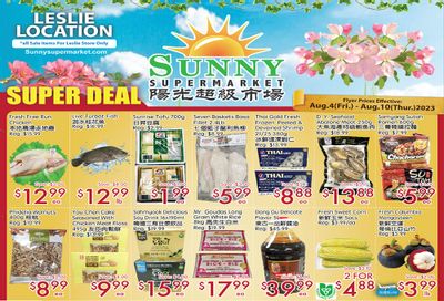 Sunny Supermarket (Leslie) Flyer August 4 to 10