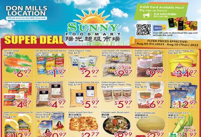 Sunny Foodmart (Don Mills) Flyer August 4 to 10