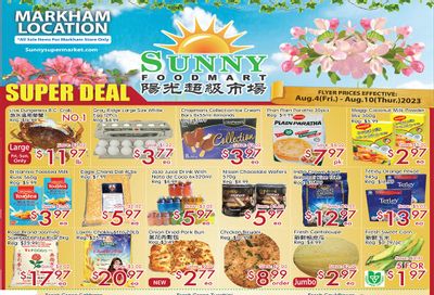Sunny Foodmart (Markham) Flyer August 4 to 10
