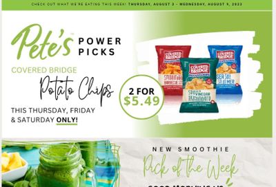 Pete's Fine Foods Flyer August 3 to 9