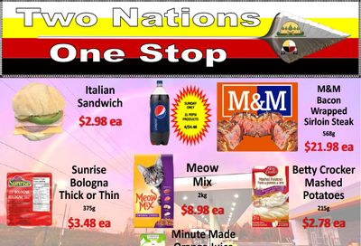Two Nations One Stop Flyer August 4 to 10